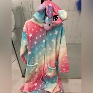 Unicorn bath robe 8-9